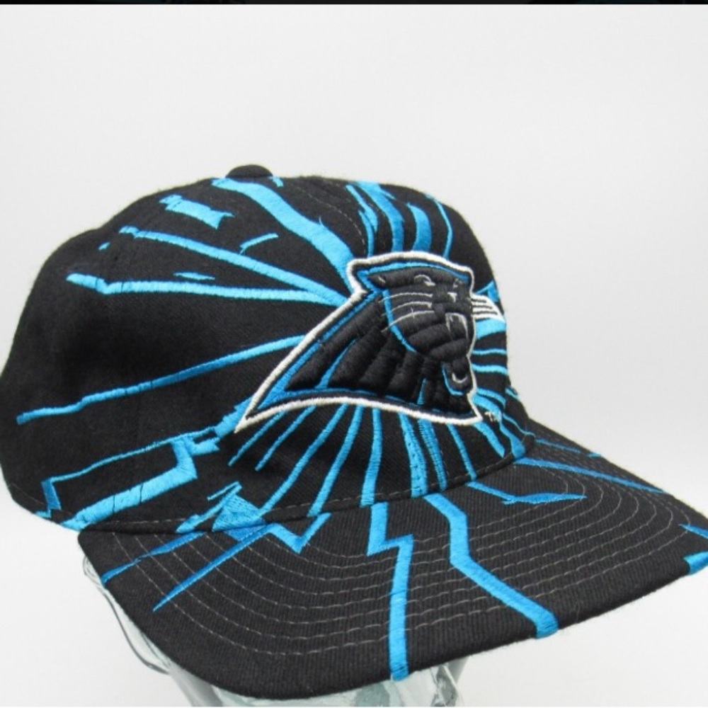 CAROLINA PANTHERS STARTER Black and Blue Wool Cap - Picture 5 of 14